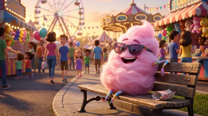 Funny Cotton Candy and Carnival Food Puns